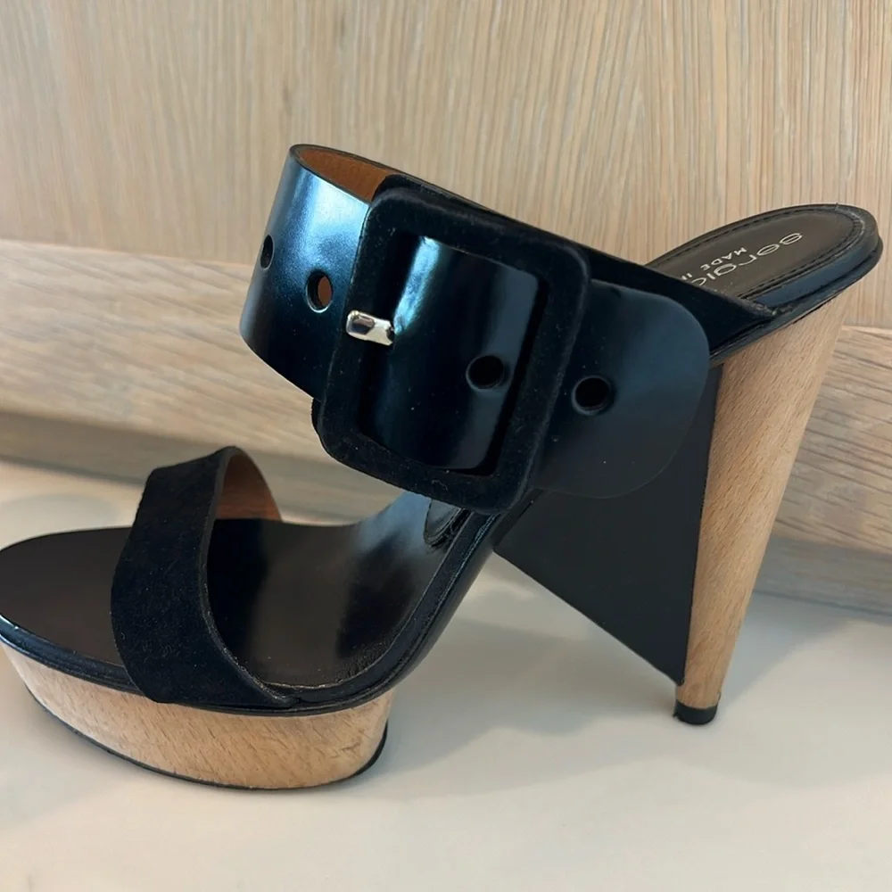 SERGIO ROSSI Platform Sandals - Picture 4 of 12